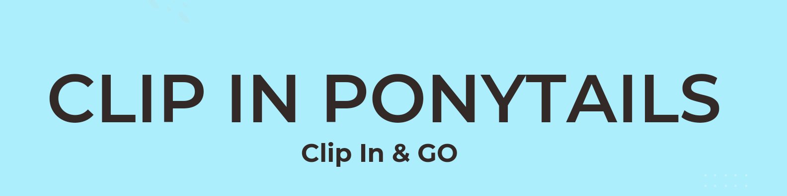 Clip In Ponytail