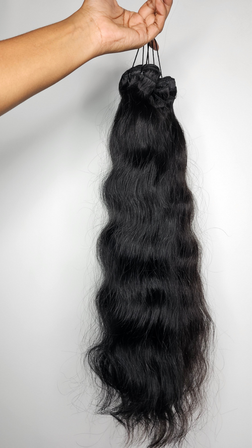 26" Natural Black Body Wave 100% Human Hair Bundle 120g