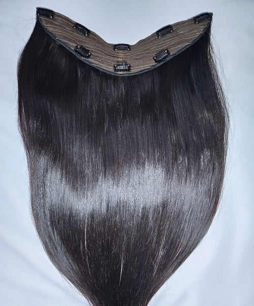 26" half wig 100% human hair - Indian hair - 180% density