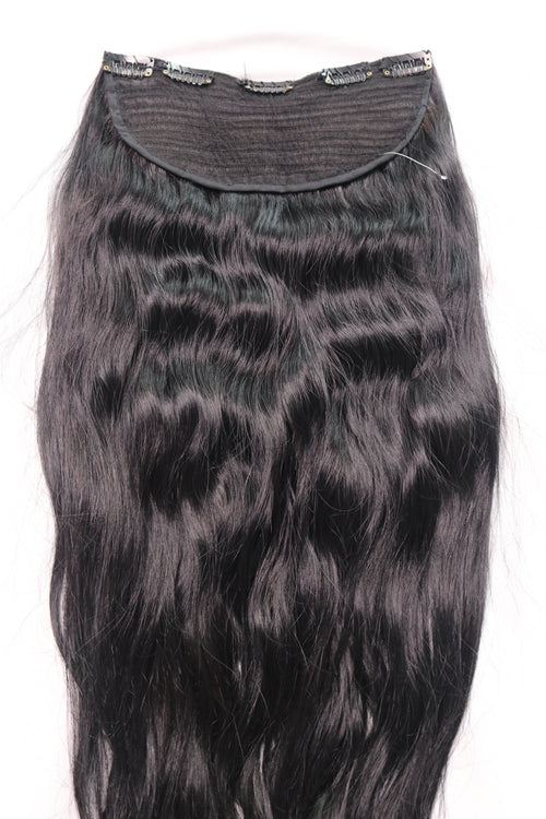 26" Volumizer - Raw Indian Hair - Natural Black 220 grams - VALENTINE SALE