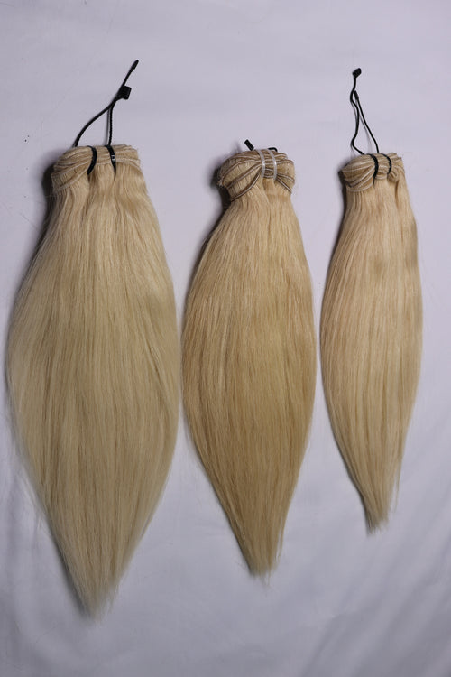 16" *BUNDLE DEAL* Sew In Bundle - Raw Indian Hair - Blonde Straight 120grams - VALENTINE SALE