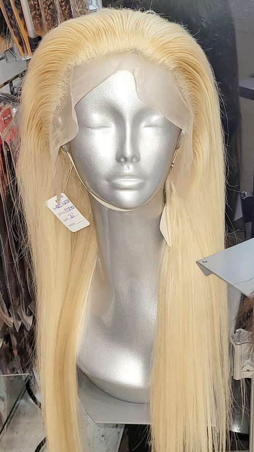 26” 13*4 Transparent Lace Frontal Wig Blonde 180% Density