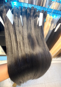26" Natural Black Straight Raw 100% Human Hair Bundle 120g