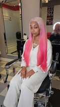 PINKY DOLL Inspired Wig - The Pinky Doll Unit - 28" 13*4  HD Lace Front - Ombré Pink Wig | 200% Density