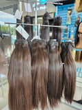 12" Natural Black Wavy Raw 100% Human Hair Bundle 120g