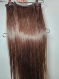 26" Clip In Extensions - Raw Indian Hair - Chocolate #2 120 grams - VALENTINE SALE