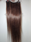 26" Clip In Extensions - Raw Indian Hair - Chocolate #2 120 grams - VALENTINE SALE