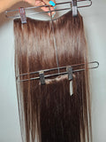 26" Clip In Extensions - Raw Indian Hair - Chocolate #2 120 grams - VALENTINE SALE