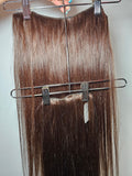 26" Clip In Extensions - Raw Indian Hair - Chocolate #2 120 grams - VALENTINE SALE