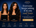 26" Natural Black Clip In Extensions NATURAL Edition 120GRAMS