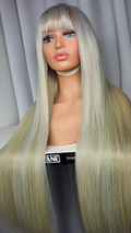 30” 13*4 HD Lace Frontal Wig ICEY BLONDE 250% Density Silky Straight