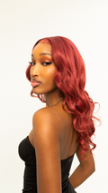 13*4 HD Lace Frontal Burgundy Wig 180% Density Loose Curls
