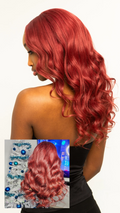 13*4 HD Lace Frontal Burgundy Wig 180% Density Loose Curls