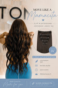 26" Natural Black Clip In Extensions NATURAL Edition 120GRAMS