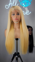 13*4 HD Lace Frontal Blonde Wig 200% Density Silky Straight