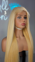 13*4 HD Lace Frontal Blonde Wig 200% Density Silky Straight