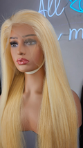 13*4 HD Lace Frontal Blonde Wig 200% Density Silky Straight