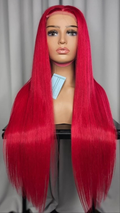 RUBI ROSE Inspired Wig - RUBI - 26" 5*5 HD Lace Closure - Vibrant Ruby Red Wig | 200% Density
