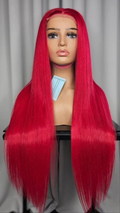 RUBI ROSE Inspired Wig - RUBI - 26" 5*5 HD Lace Closure - Vibrant Ruby Red Wig | 200% Density