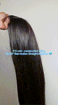 30” 4*4 Transparent Lace Closure Wig Natural Black 2000% Density Silky Straight