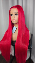 RUBI ROSE Inspired Wig - RUBI - 26" 5*5 HD Lace Closure - Vibrant Ruby Red Wig | 200% Density