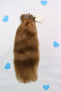 14" Sew In Bundle - Raw Indian Hair - Chestnut Wavy 120grams - VALENTINE SALE