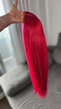 RUBI ROSE Inspired Wig - RUBI - 26" 5*5 HD Lace Closure - Vibrant Ruby Red Wig | 200% Density