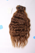 14" Sew In Bundle - Raw Indian Hair - Mocha #4 Water Wave 120grams - VALENTINE SALE