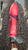 30” 13*4 HD Lace Front Wig INDIAN CURLY Black 200% Density 100% Raw Human Hair - Best Seller