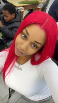 RUBI ROSE Inspired Wig - RUBI - 26" 5*5 HD Lace Closure - Vibrant Ruby Red Wig | 200% Density