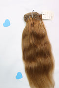 14" Sew In Bundle - Raw Indian Hair - Chestnut Wavy 120grams - VALENTINE SALE