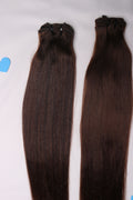 20" *BUNDLE DEAL* Sew In Bundle - Raw Indian Hair - Mocha #4 Straight 120grams - VALENTINE SALE