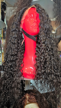 30” 13*4 HD Lace Front Wig INDIAN CURLY Black 200% Density 100% Raw Human Hair - Best Seller