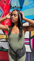 22" Natural Black V-Shape Volumizer 220grams 100% Human Raw Indian Hair - CLEARANCE FINAL SALE