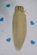 14" Sew In Bundle - Raw Indian Hair - Blonde Straight 120grams - VALENTINE SALE