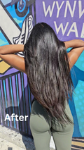 22" Natural Black V-Shape Volumizer 220grams 100% Human Raw Indian Hair - CLEARANCE FINAL SALE