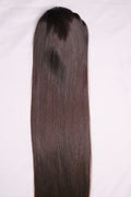 30" Drawstring Ponytail - Raw Indian Hair - Dark Brown/Natural Black Straight 220grams - VALENTINE SALE-