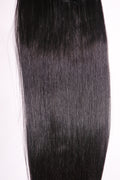 30" Clip In Ponytail - Raw Indian Hair - Natural Black Straight 120grams - VALENTINE SALE