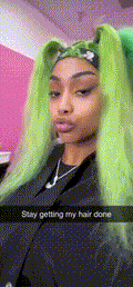 28” Lace Frontal - Custom-Colored Lime & Emerald Green Ombré Wig | Worn by PinkyDoll in VIP
