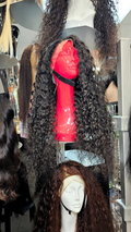 30” 13*4 HD Lace Front Wig INDIAN CURLY Black 200% Density 100% Raw Human Hair - Best Seller