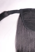 30" Clip In Ponytail - Raw Indian Hair - Natural Black Straight 120grams - VALENTINE SALE