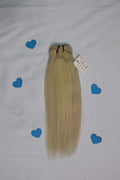 14" Sew In Bundle - Raw Indian Hair - Blonde Straight 120grams - VALENTINE SALE