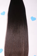 28" Sew In Bundle - Raw Indian Hair - Natural Black Straight 120grams - VALENTINE SALE