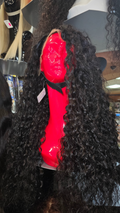 30” 13*4 HD Lace Front Wig INDIAN CURLY Black 200% Density 100% Raw Human Hair - Best Seller