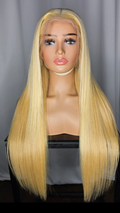 13*4 HD Lace Frontal Blonde Wig 200% Density Silky Straight