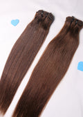 20" *BUNDLE DEAL* Sew In Bundle - Raw Indian Hair - Mocha #4 Straight 120grams - VALENTINE SALE