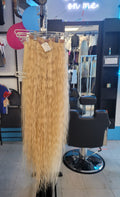 30" Platinum Blonde (613) Clip In Extensions NATURAL Edition 120grams