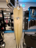 30" Platinum Blonde (613) Clip In Extensions NATURAL Edition 120grams