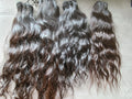 16" Natural Black Water Wavy Raw 100% Human Hair Bundle 120g