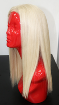 14” 4*4 Transparent Lace Closure Wig Blonde 180% Density Silky Straight